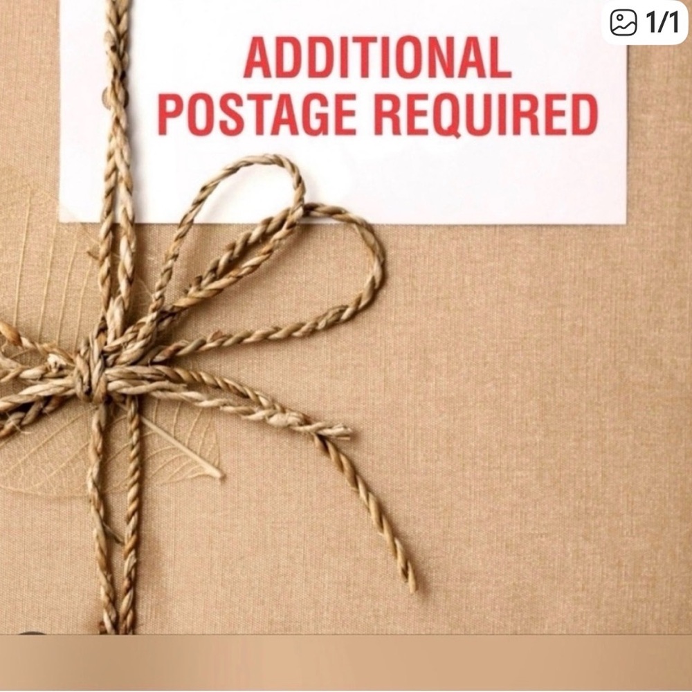 Additional postage